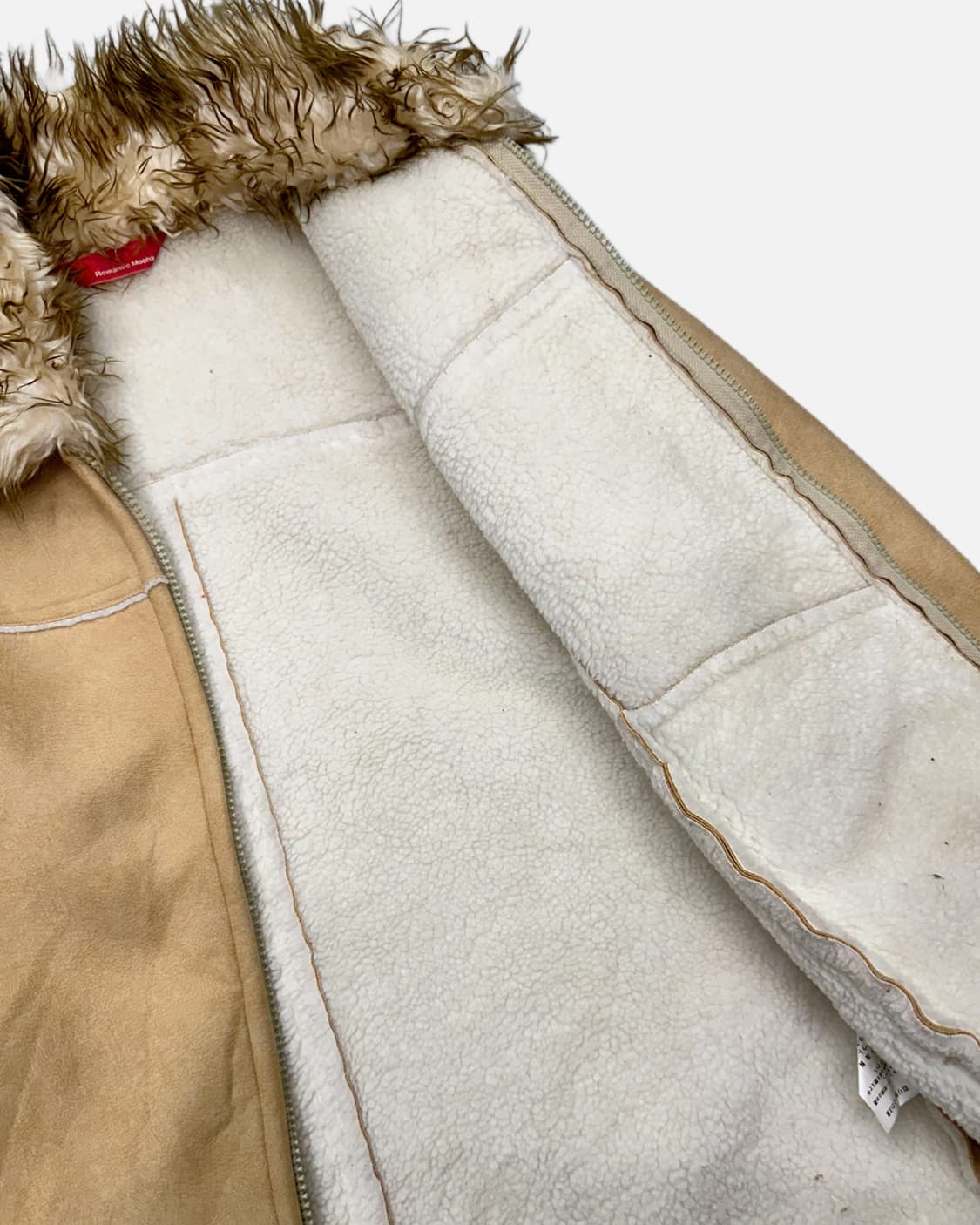 beige fur shearling jacket 상품이미지5