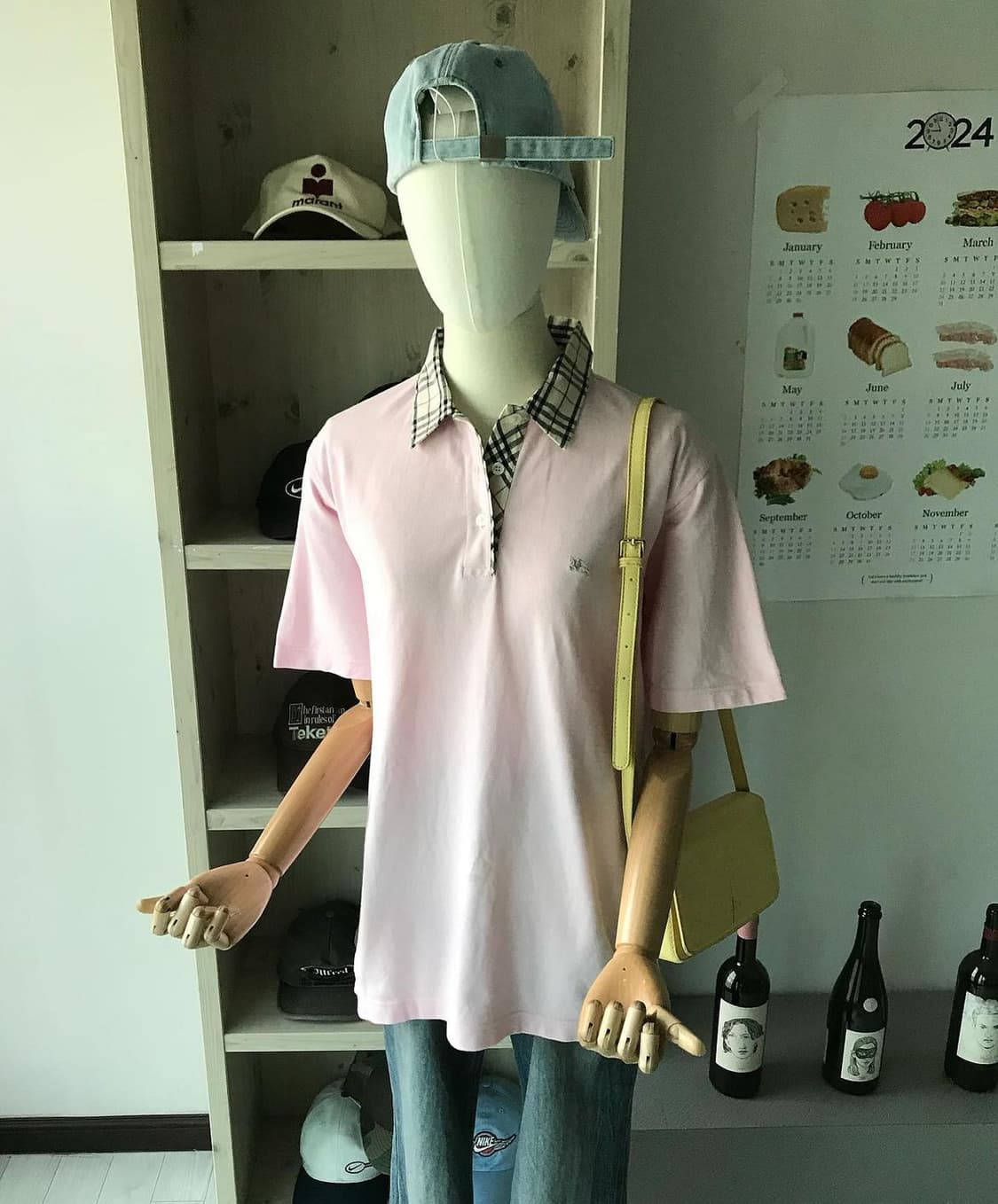 버버리 로고 노바체크 카라티 상품이미지3