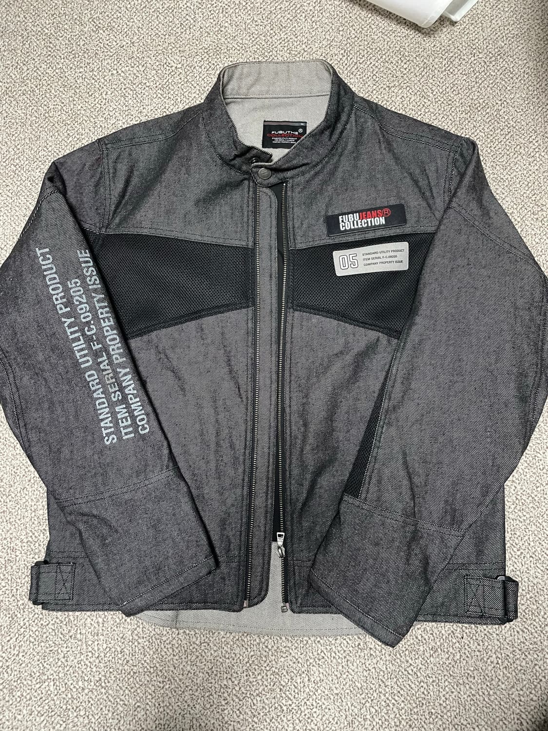 FUBU 데님 레이싱 바이커 자켓 M 상품이미지1