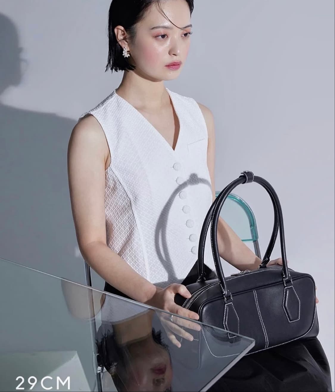 CDSD 네이비 숄더백 상품이미지2