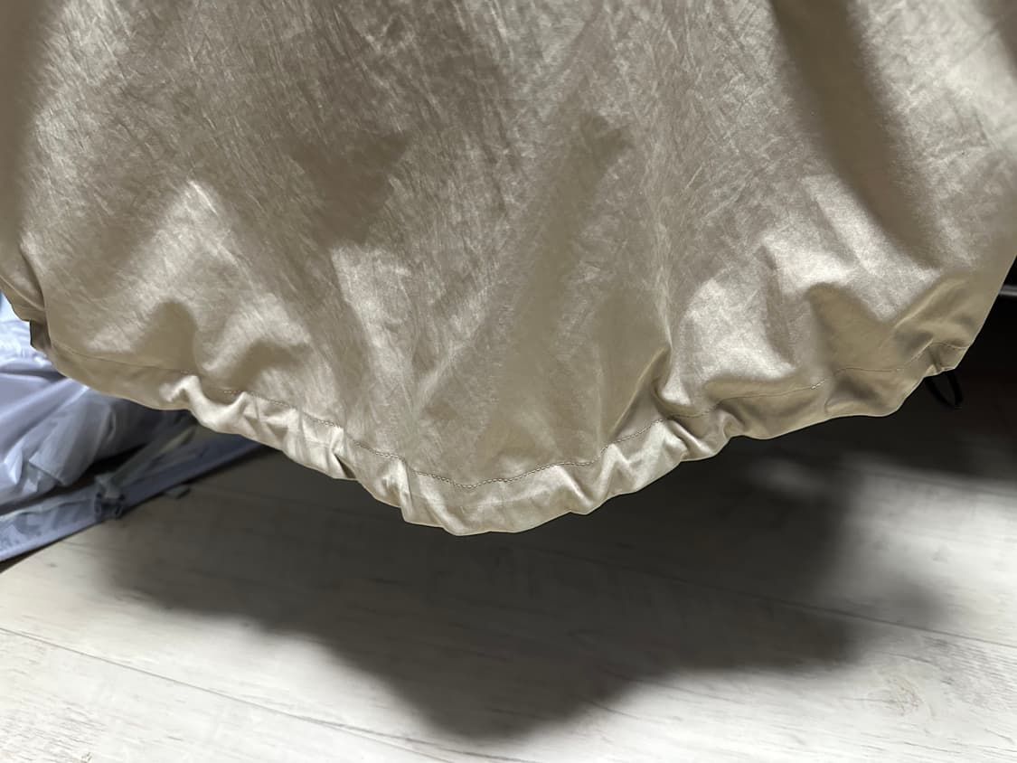 [L]남이서팔 트윌 반소매셔츠 베이지팝니다.  상품이미지4