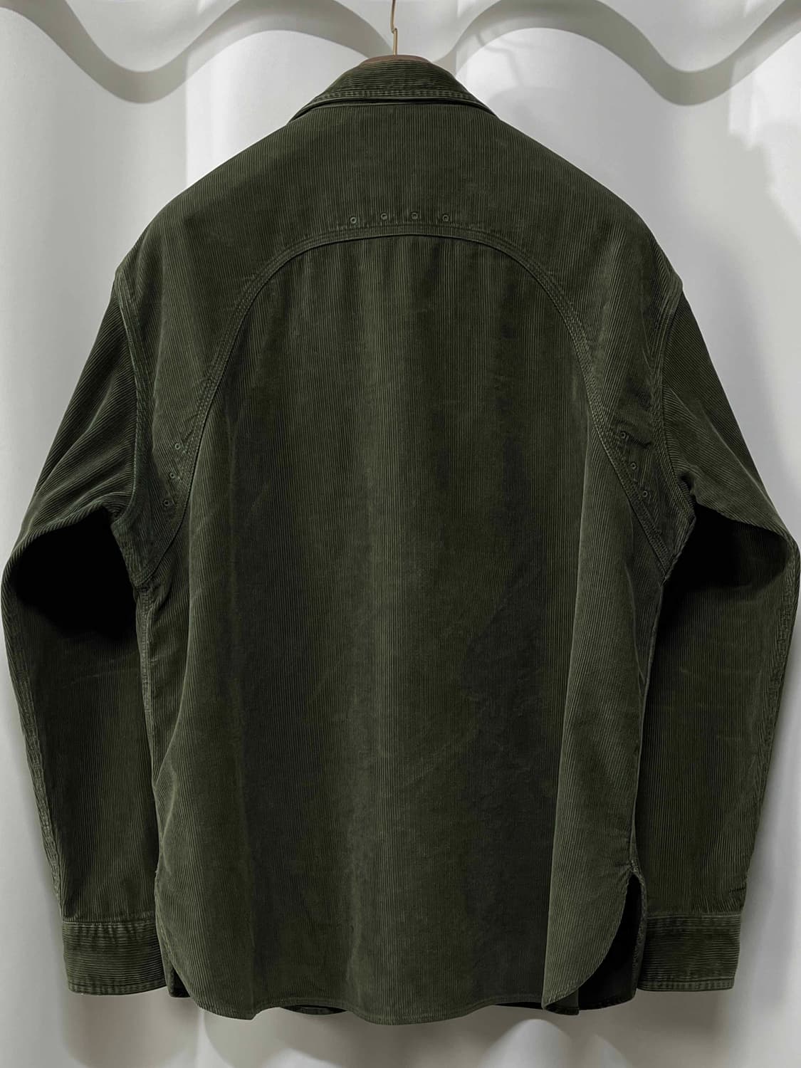 90's 폴로 랄프로렌 포레스트 그린 코듀로이 마이널 워크 셔츠 상품이미지2
