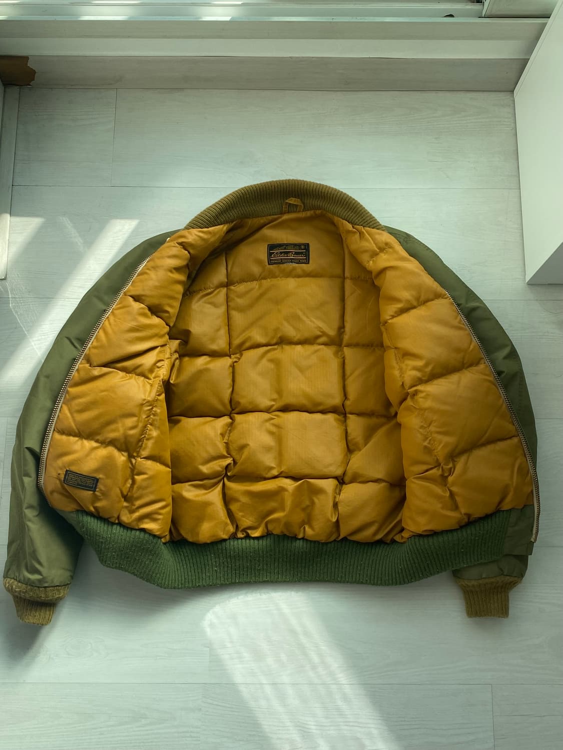 80s 에디바우어 올퍼포즈 다운 자켓 L~Xl 상품이미지3