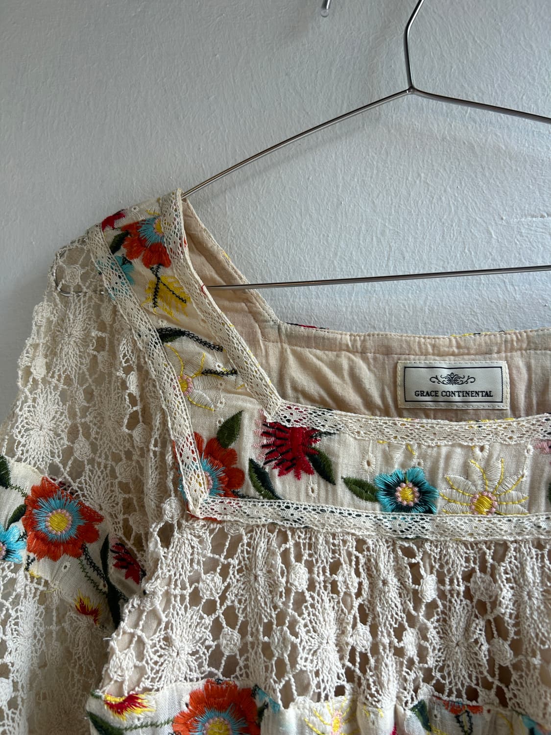 자수 크로쉐 블라우스  상품이미지2