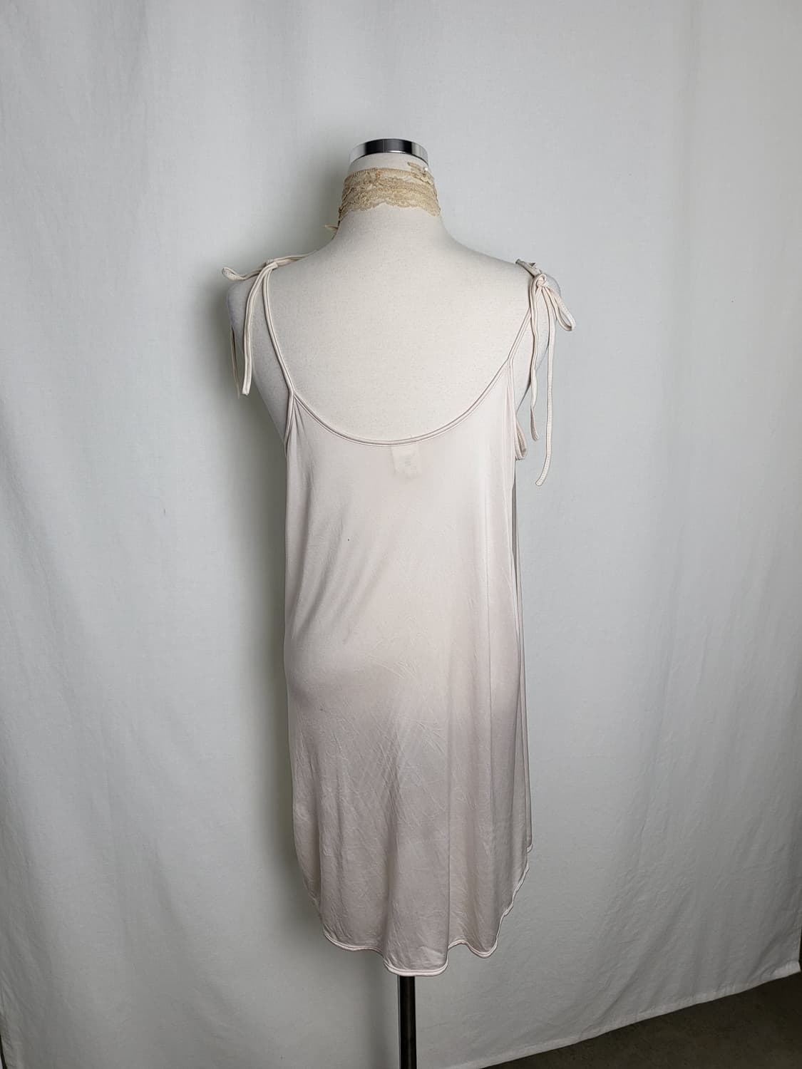 빈티지 피치 아이보리 슬립 드레스 상품이미지3