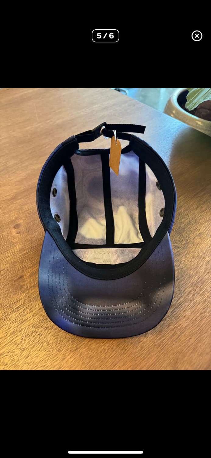 [OS] 슈프림 박스로고 워시드 사틴 블루 카모 캠프 캡 상품이미지5