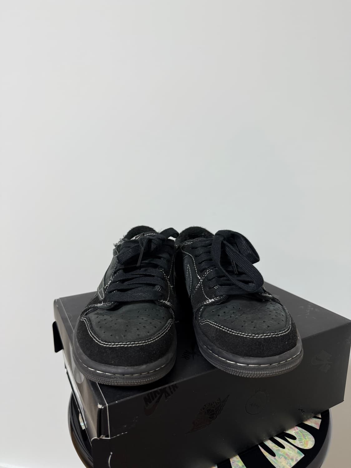 조던 1 x 트래비스 스캇 레트로 로우 OG SP 블랙 팬텀 235 상품이미지2