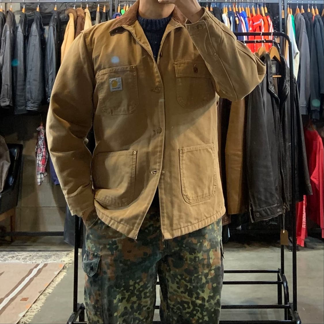 칼하트 90s USA C01 초어 코트 L 블랭킷 상품이미지1