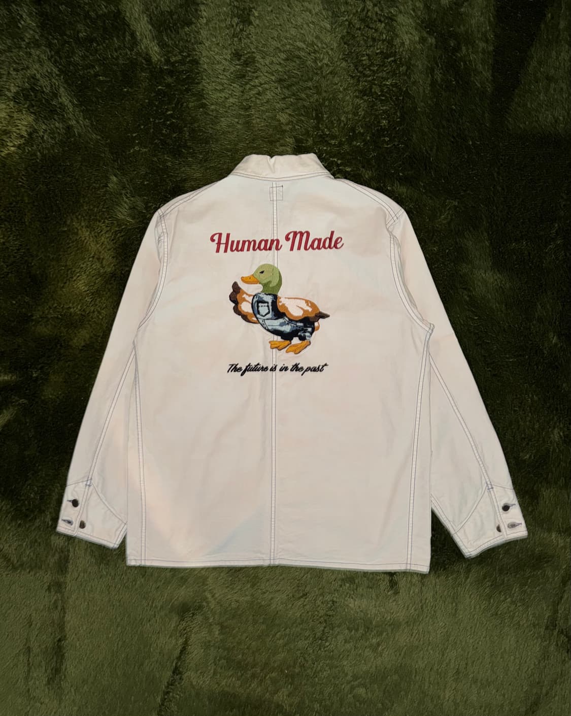 [L] 휴먼메이드 가먼트 다잉 커버올 자켓 오프화이트 상품이미지1
