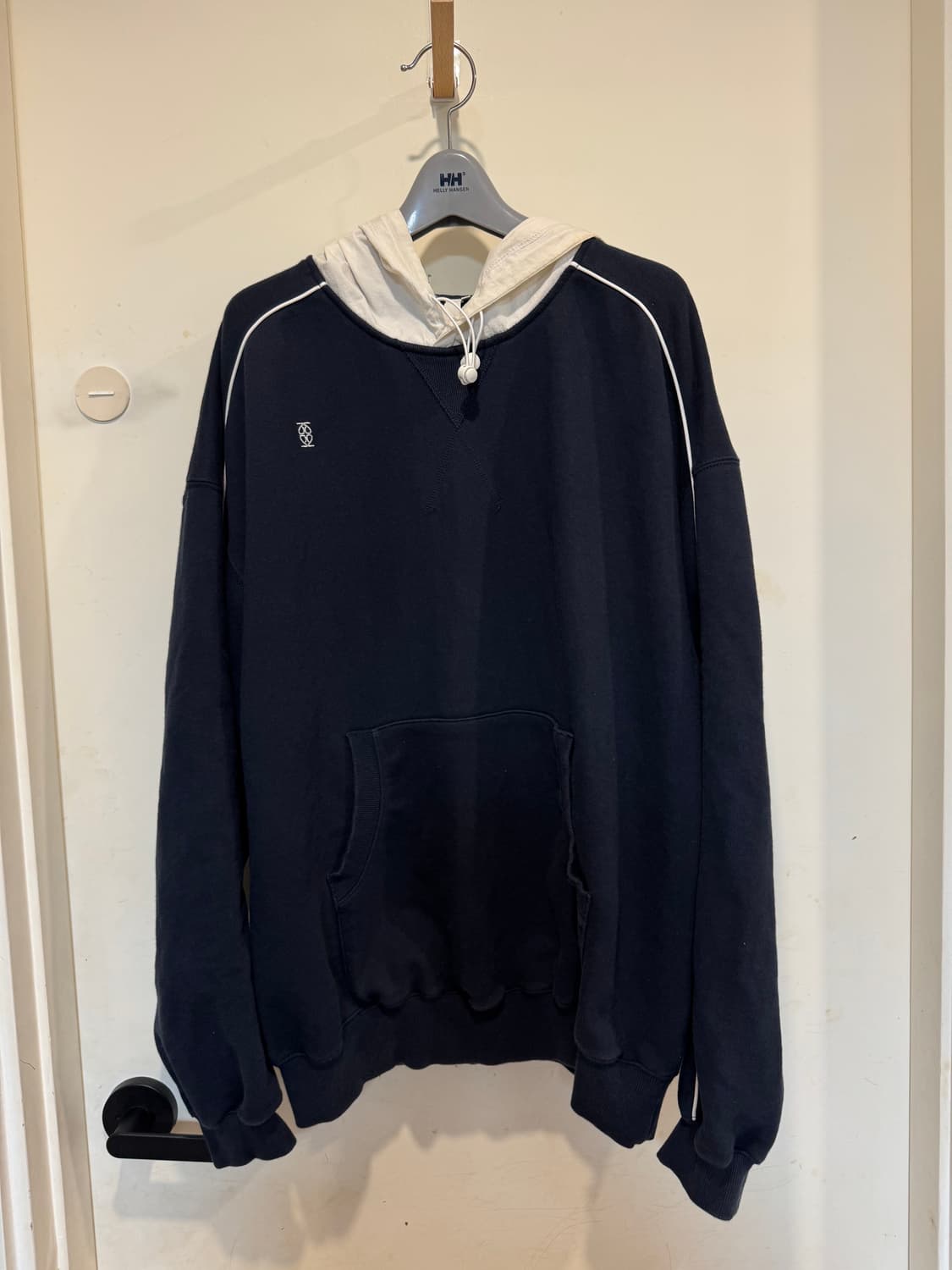 기준 ALVY Hoodie Navy White  상품이미지5