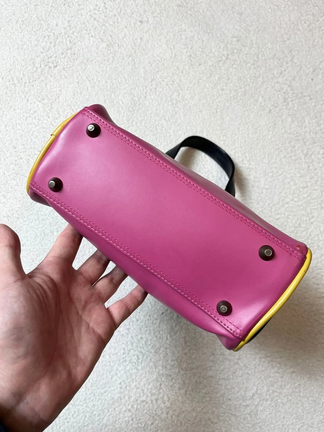 본더치 00's Y2K 핑크 미니 보스턴백 A1863 상품이미지4