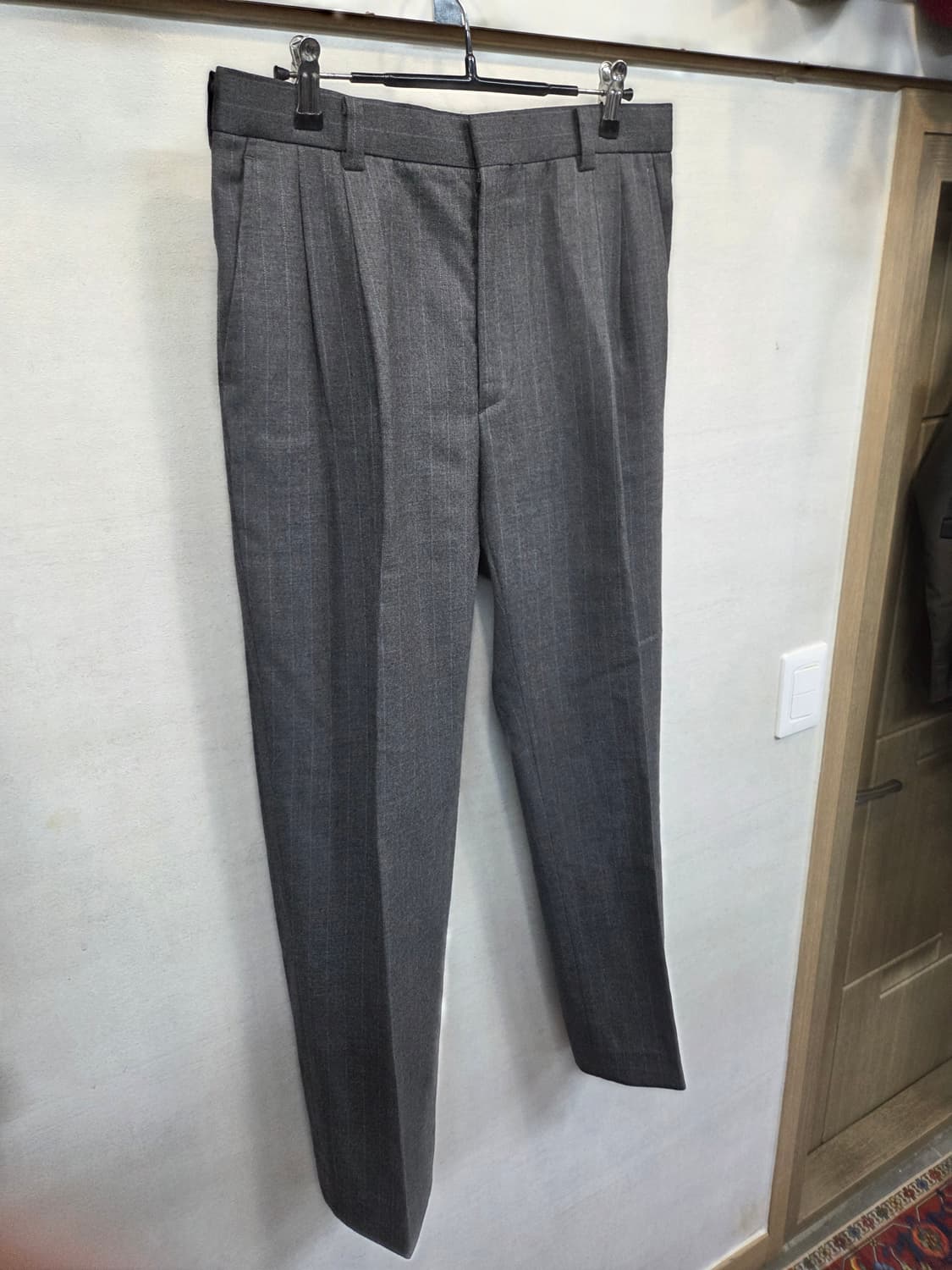 나이키 올드스쿨 골프 핀턱 스트라이프 모직 슬렉스 팬츠 L 상품이미지7