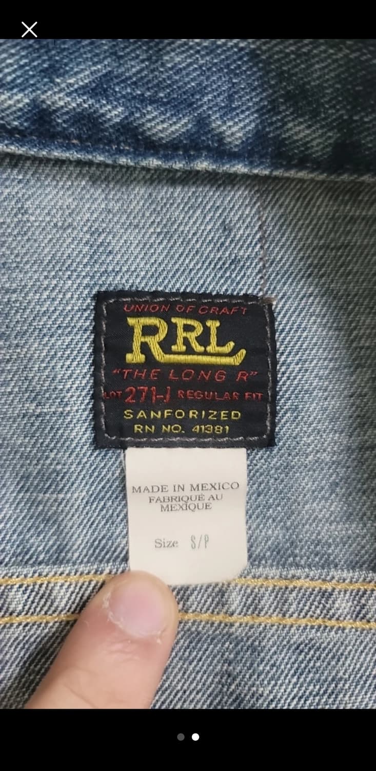 RRL LOT 271 데님 자켓 S 상품이미지2