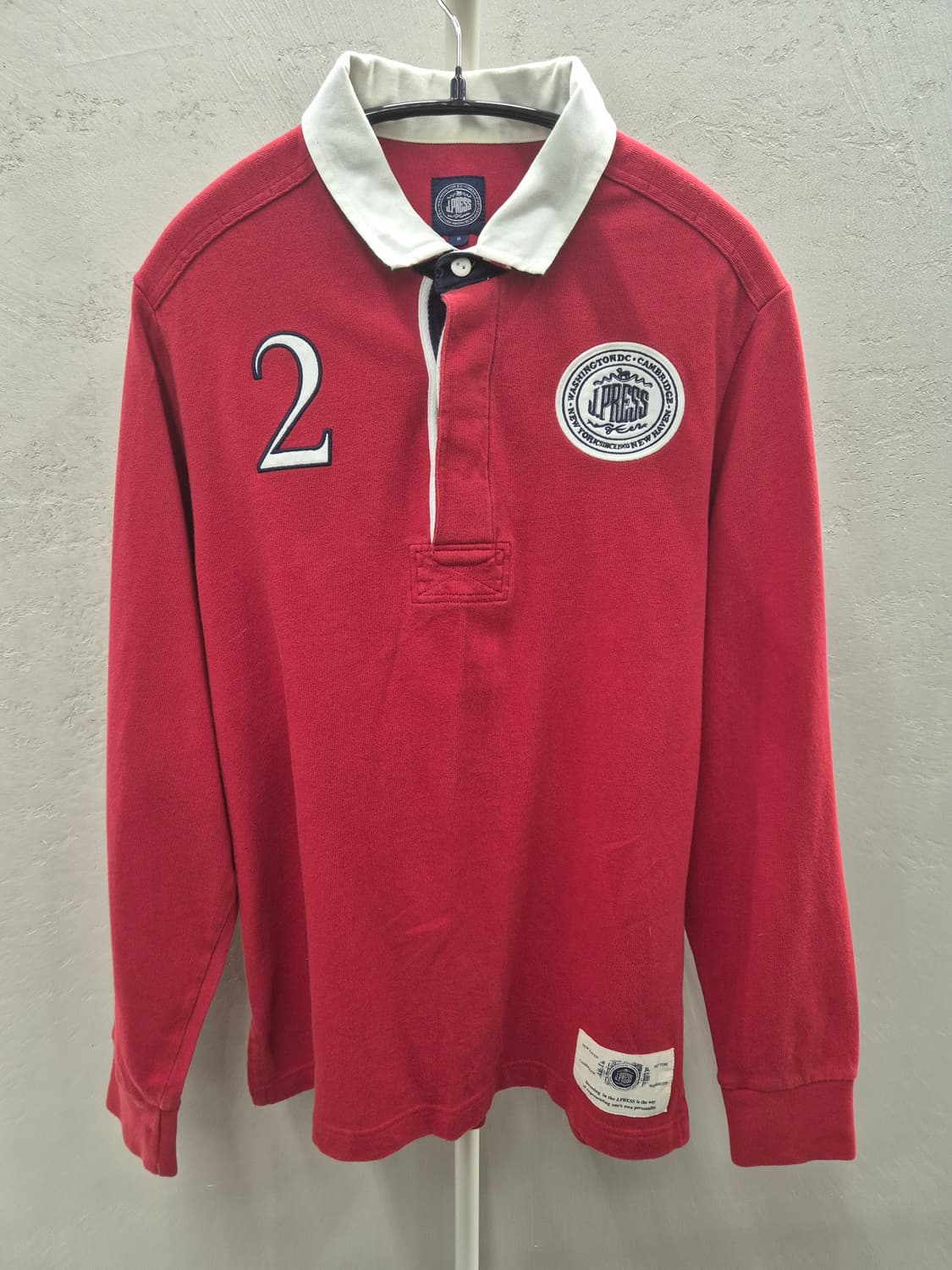 JPRESS 카라맨투맨 레드 M 상품이미지2