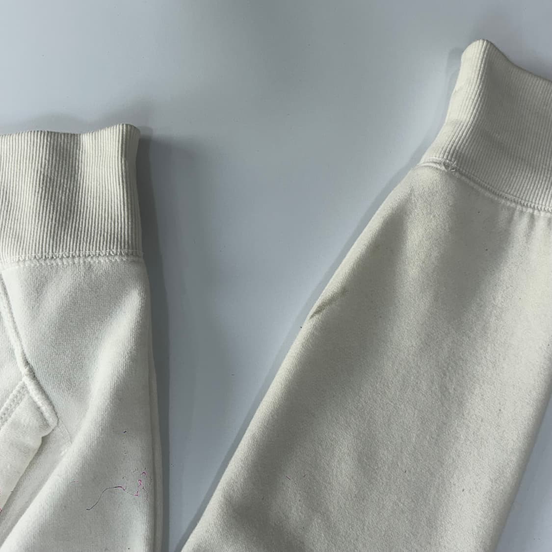 Who A U 후아유 블랙 스펠아웃 로고 화이트 후드집업 상품이미지6