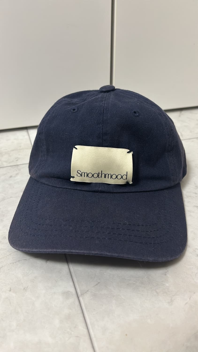 스무드무드 라벨 볼캡 네이비 상품이미지1
