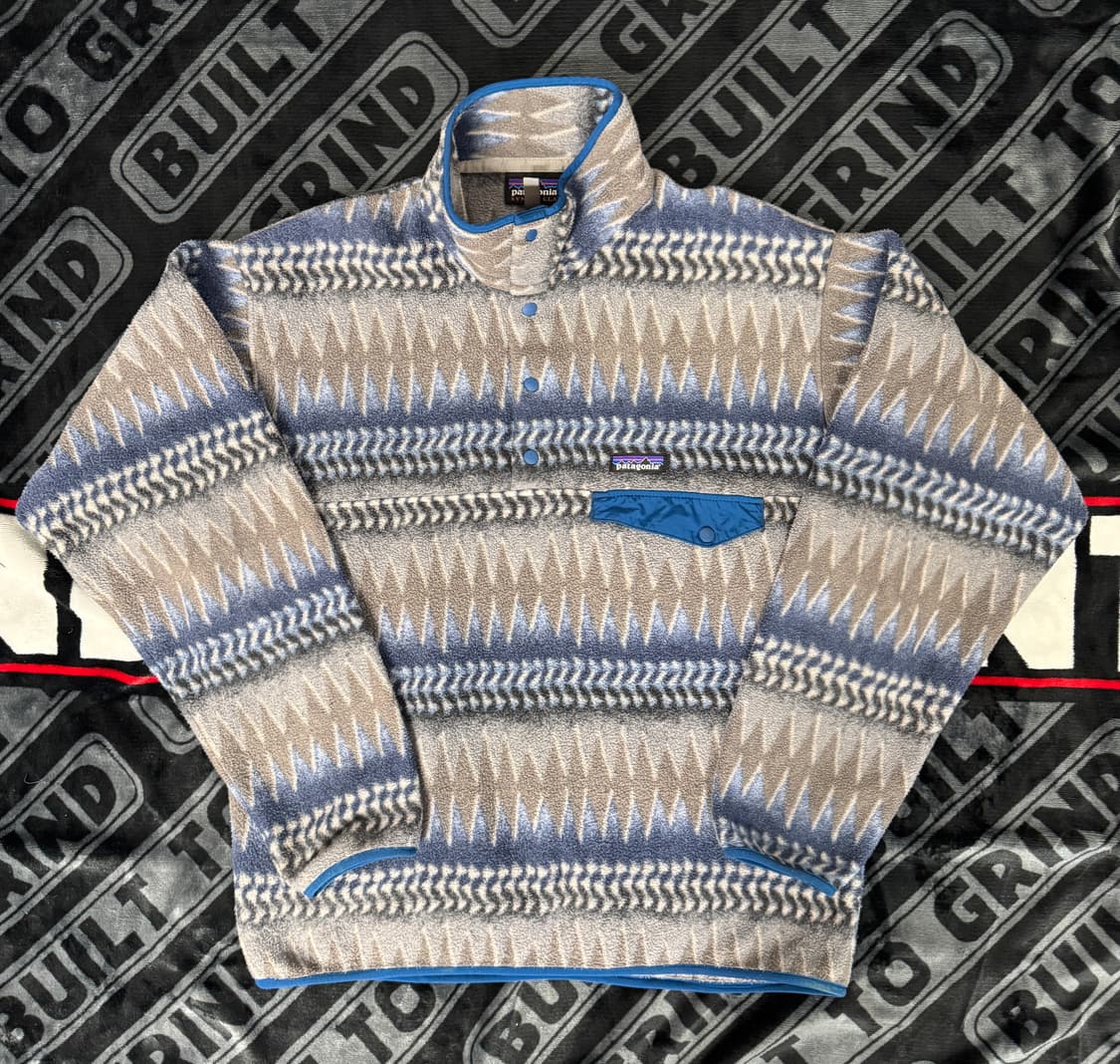 파타고니아 신칠라 스냅 티 풀 오버 러핑 워터 블루 상품이미지1