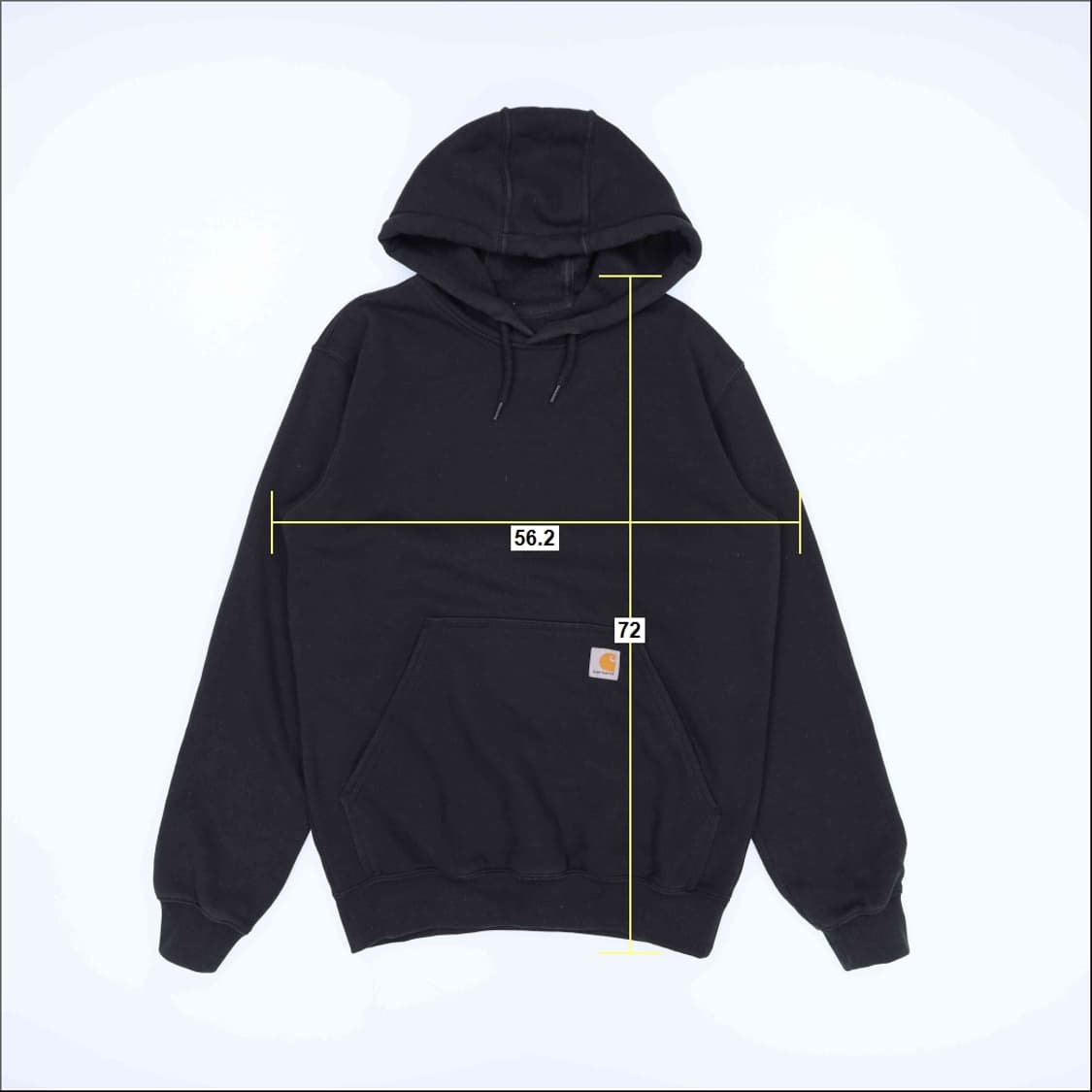 [S] 칼하트 오리지널 미드웨이트 풀오버 후드 티셔츠 N6966 상품이미지7