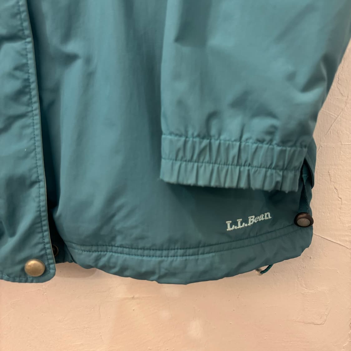 90s LL Bean 엘엘빈 빈티지 청록 에메랄드 바람막이 자켓 M 상품이미지7
