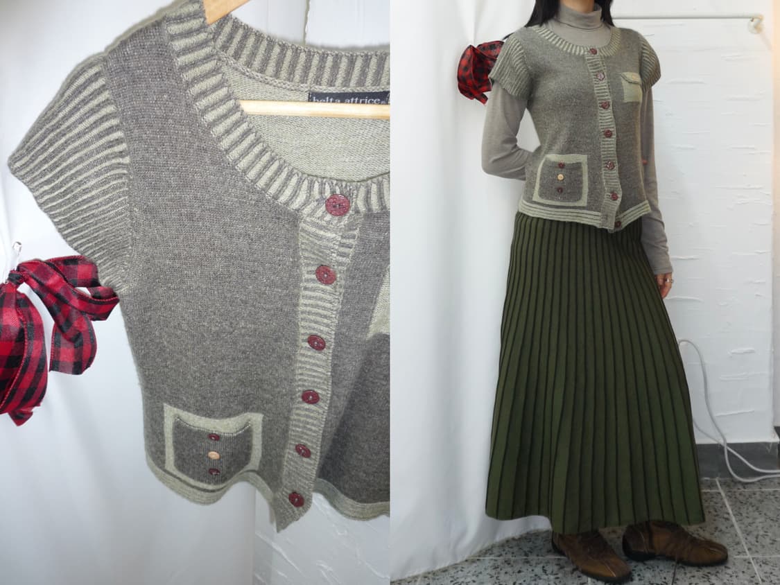 pocket button vest 상품이미지1