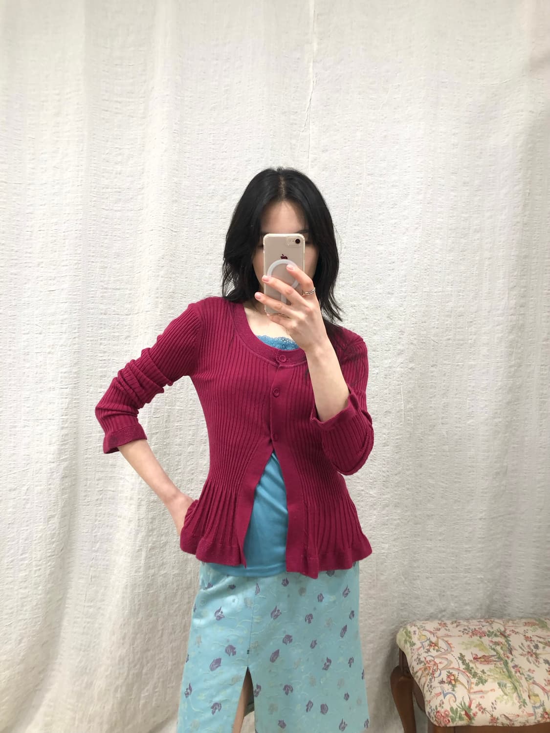 soft plum flow cardigan 상품이미지5