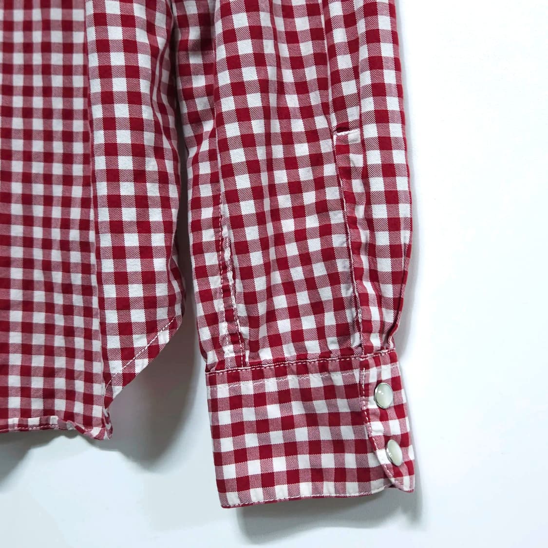 95~100)LEVIS 리바이스 슬림핏 웨스턴셔츠 체크 긴팔 상품이미지6