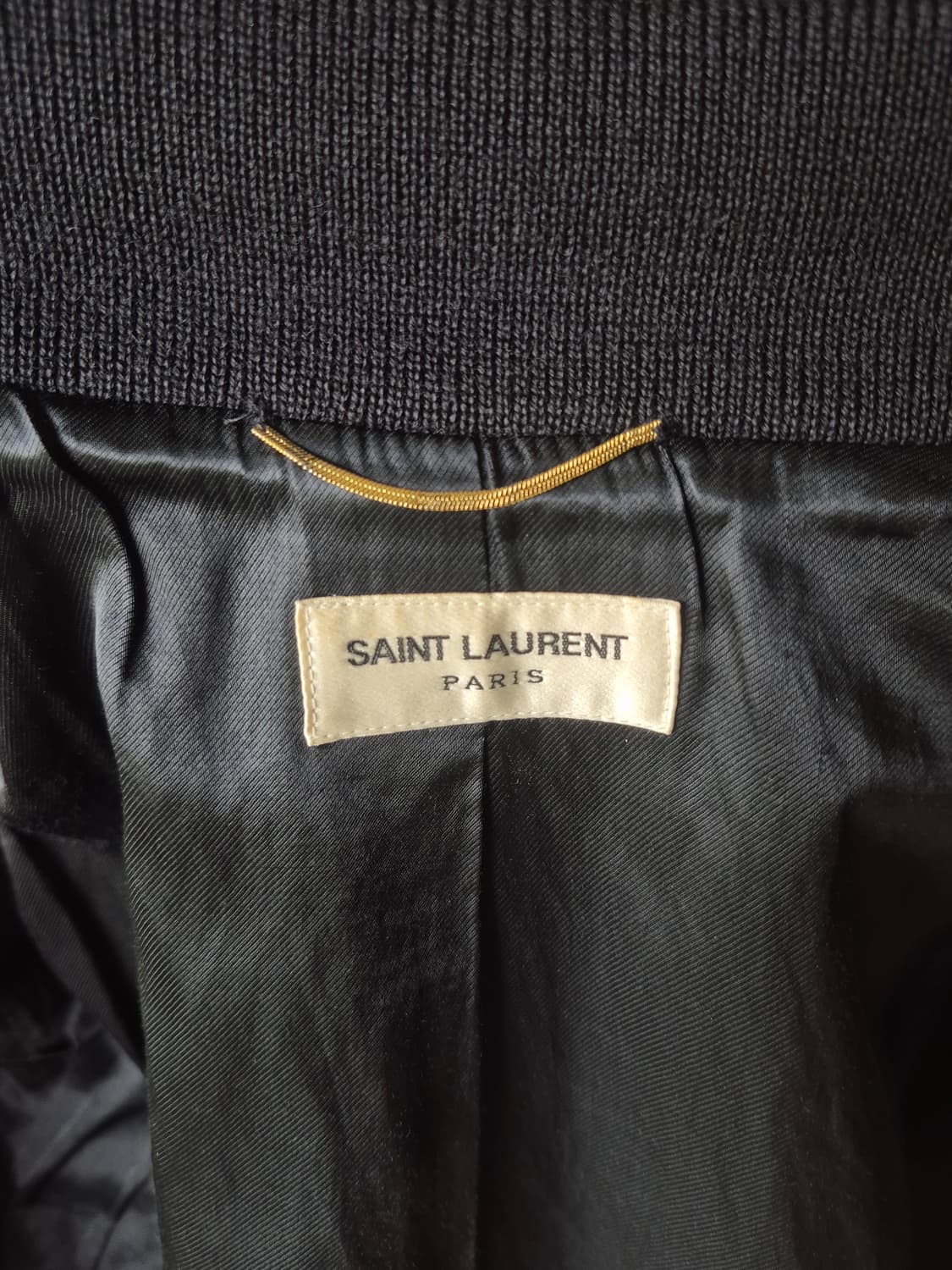 생로랑 15fw 에디 올검 레더암 테디 자켓 상품이미지3