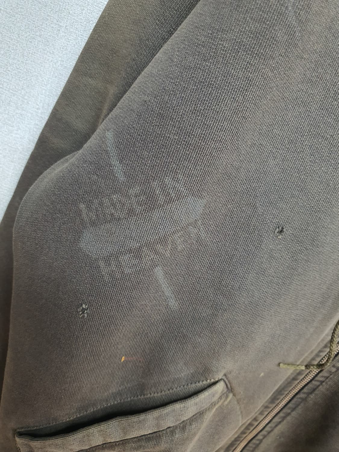 나이젤카본 후드집업 빈티지 커스텀 5[블릿치드 레터링/밀리터리 테이스트] 상품이미지5