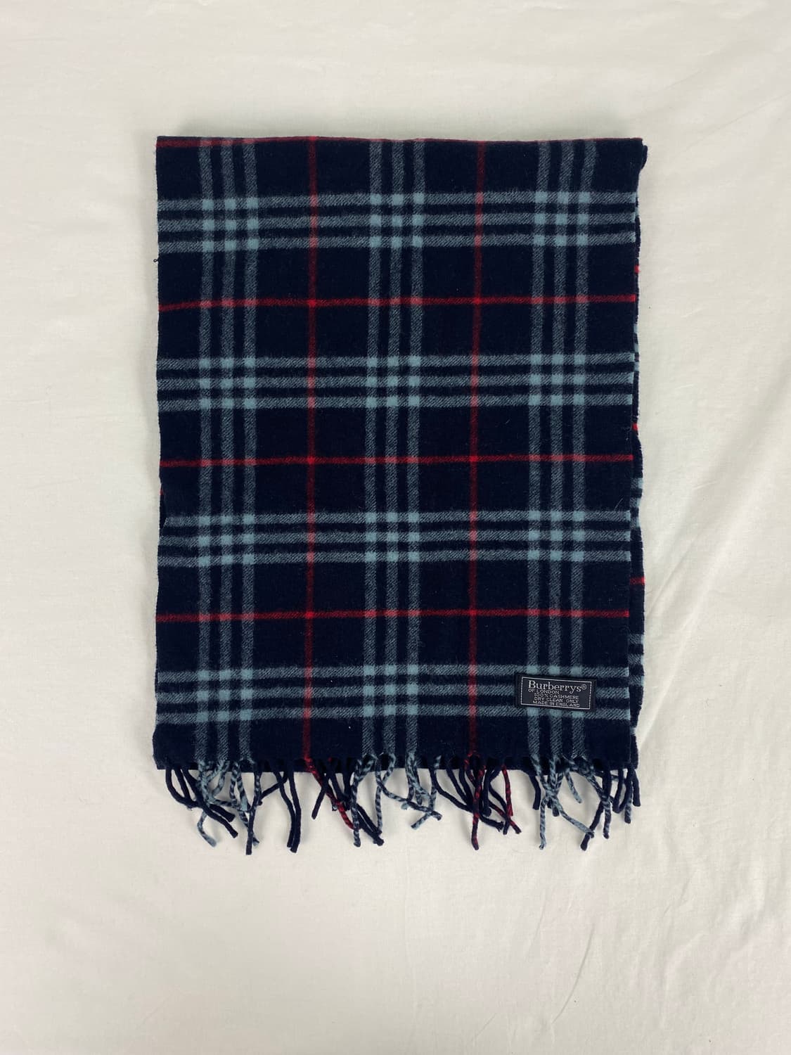 버버리 캐시미어 네이비 머플러 목도리 상품이미지1