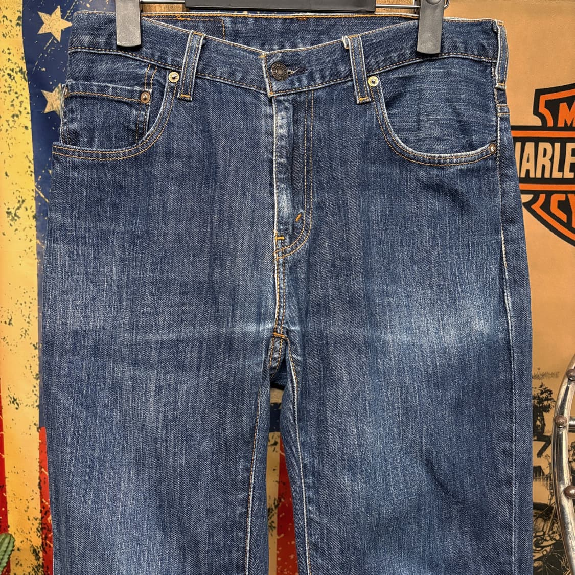 00s 리바이스 517 부츠컷 빈티지워싱 인디고 블루 데님팬츠 N393 상품이미지3