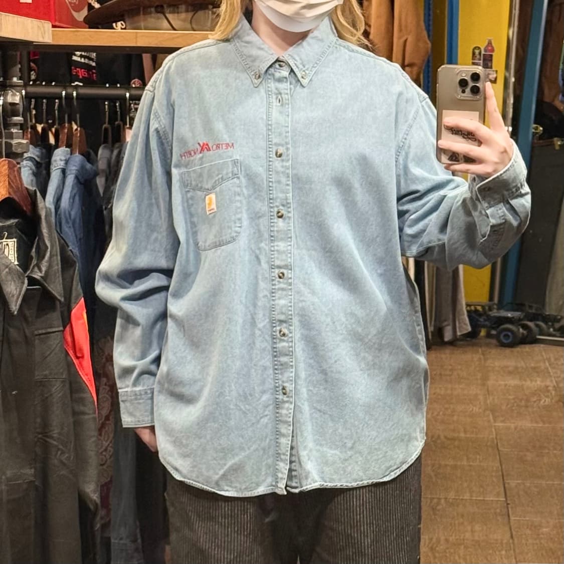 [HI] 칼하트 긴팔 데님셔츠  상품이미지2