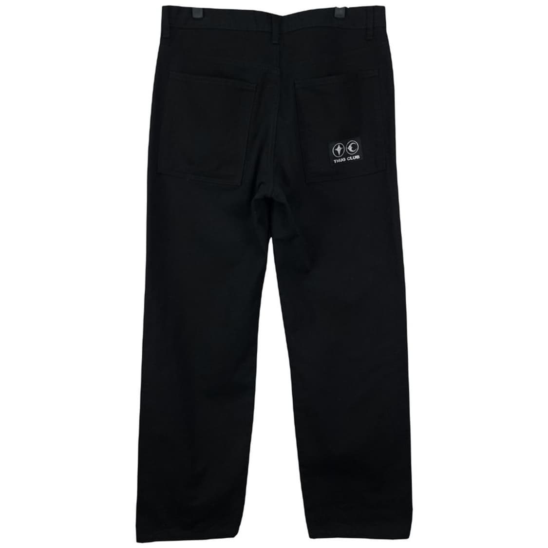 [떠그클럽] 초판 더블니 워크 팬츠 블랙 P01552 상품이미지3