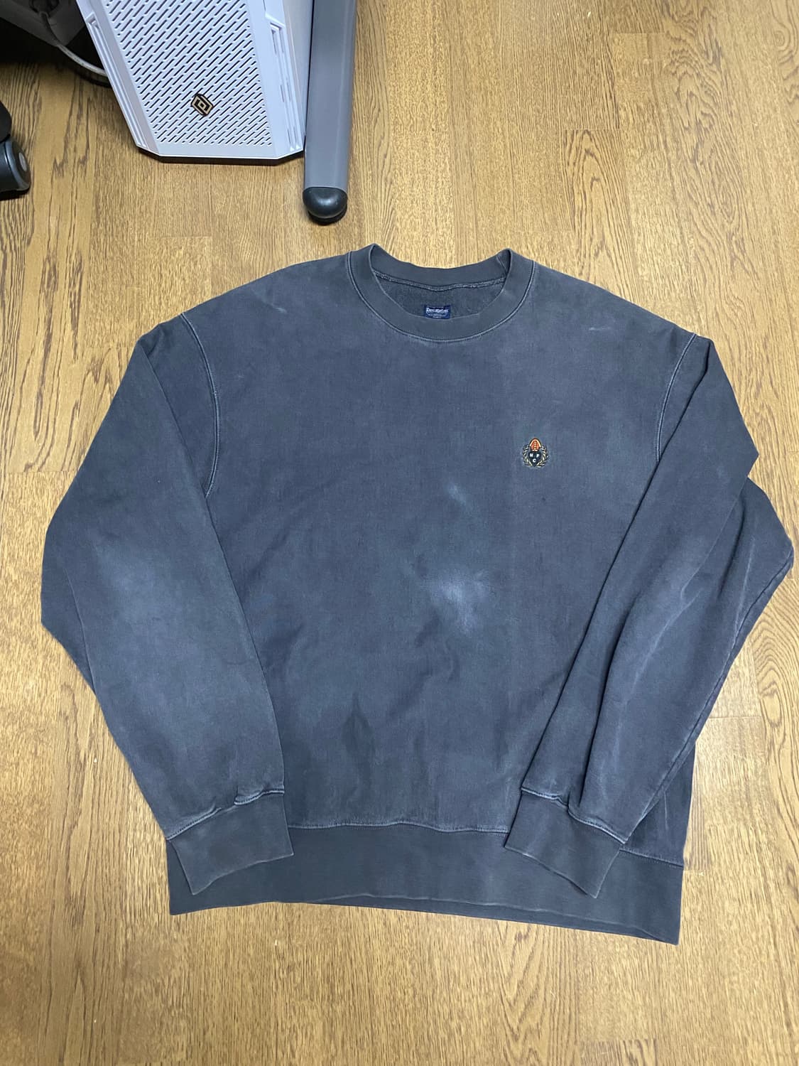 헤리티지플로스 피그먼트 맨투맨 xl 차콜 상품이미지1