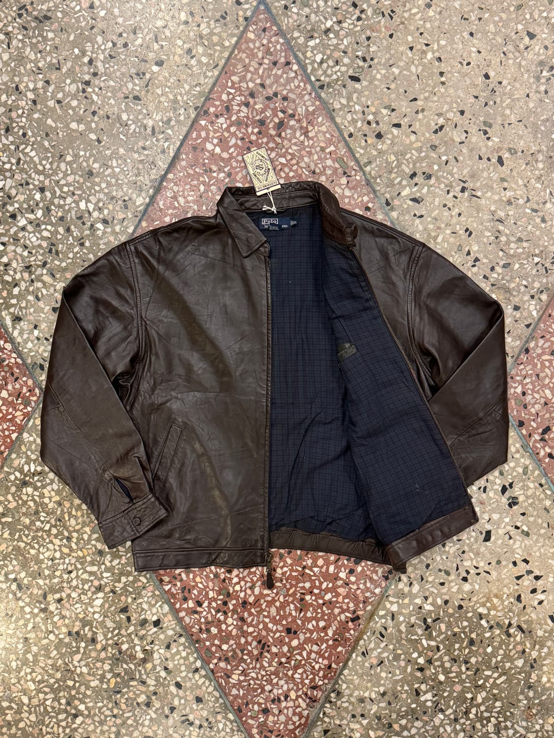 폴로 랄프로렌 맥스웰 레더 자켓 (XL) 상품이미지3