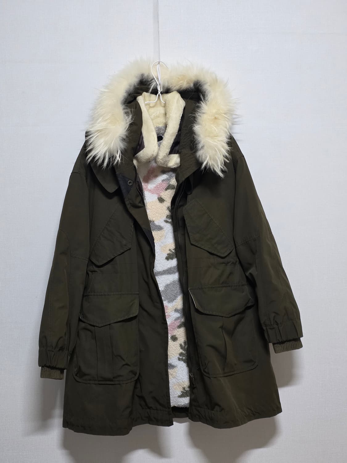 베네통 털 야상 상품이미지1