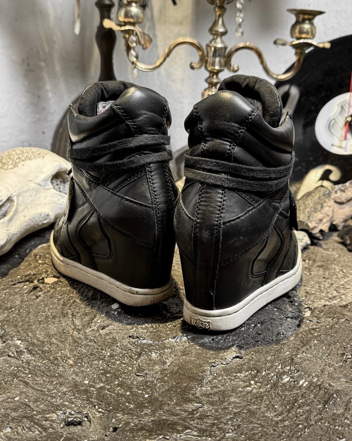 ASH – Leather High-top Wedge Sneakers 상품이미지7