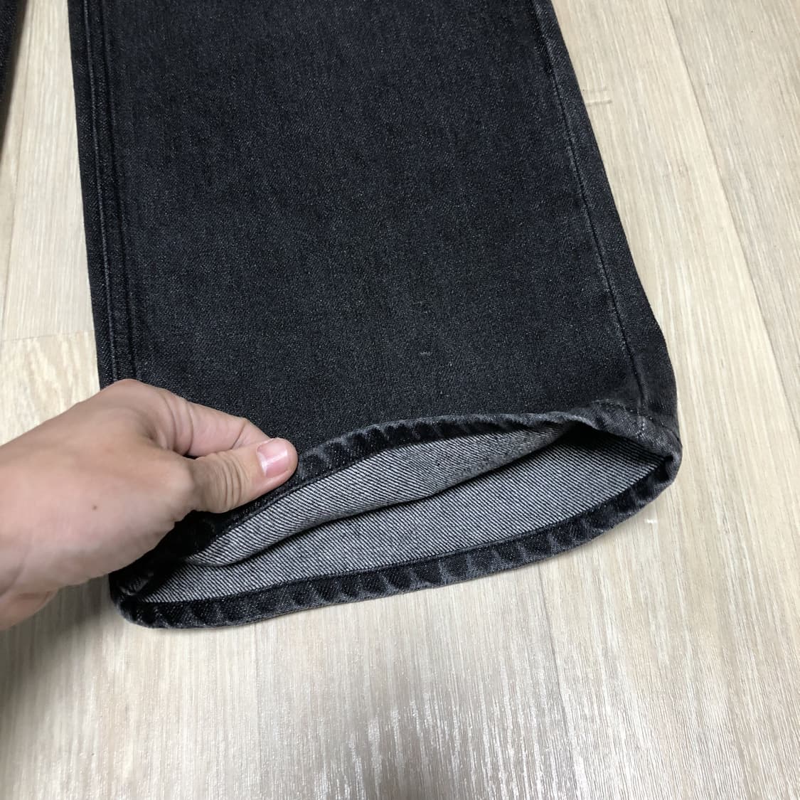 (35-36) 아영상사 AYC 스탠다드진 흑청 블랙 데님 상품이미지2