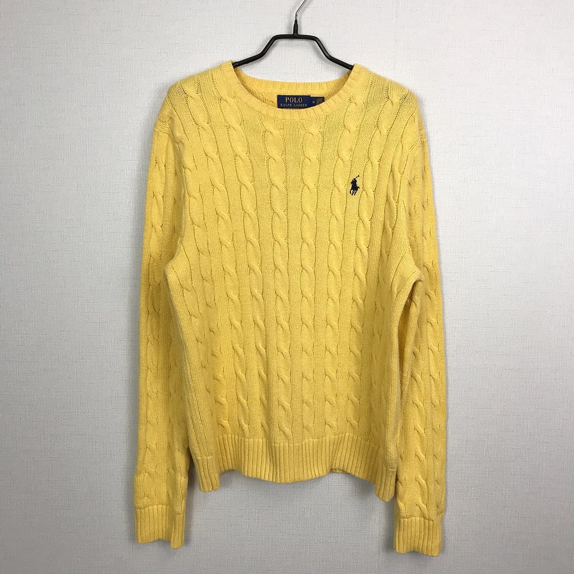 폴로 랄프로렌 꽈베기 니트 옐로우 남성M (95) 상품이미지2