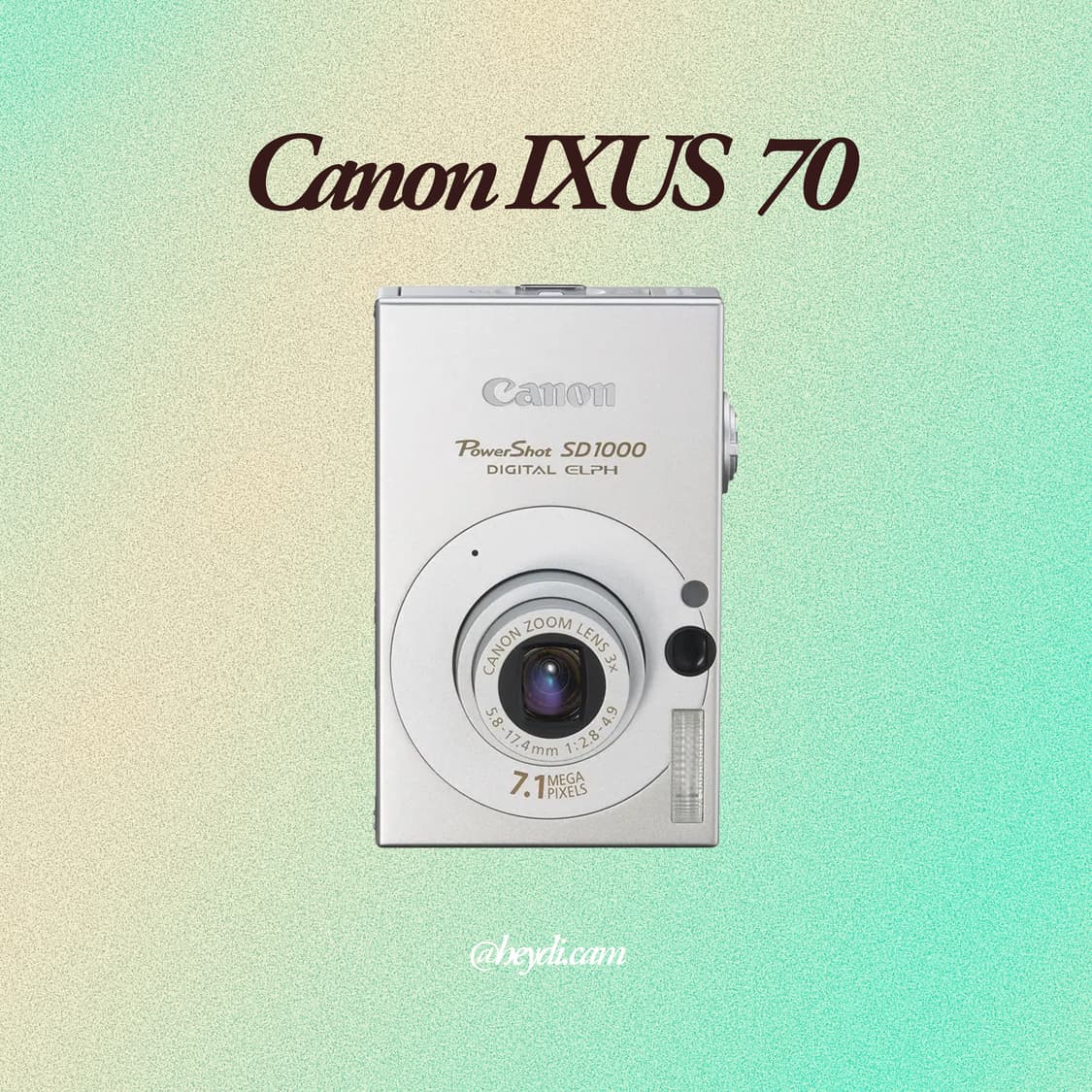 (강민경 아이브 리즈 은채) 캐논 ixus70(SD1000, IXY10) 상품이미지1