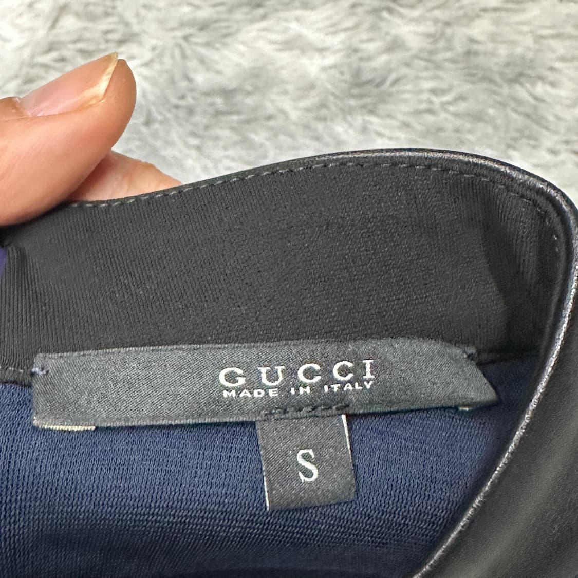 구찌 가죽 홀터넥 미니 원피스 나시 s 상품이미지4