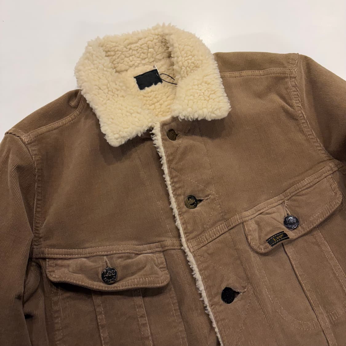 [M] Lee 리 라이더스 코듀로이 카라 퍼 자켓 브라운 B853 상품이미지3