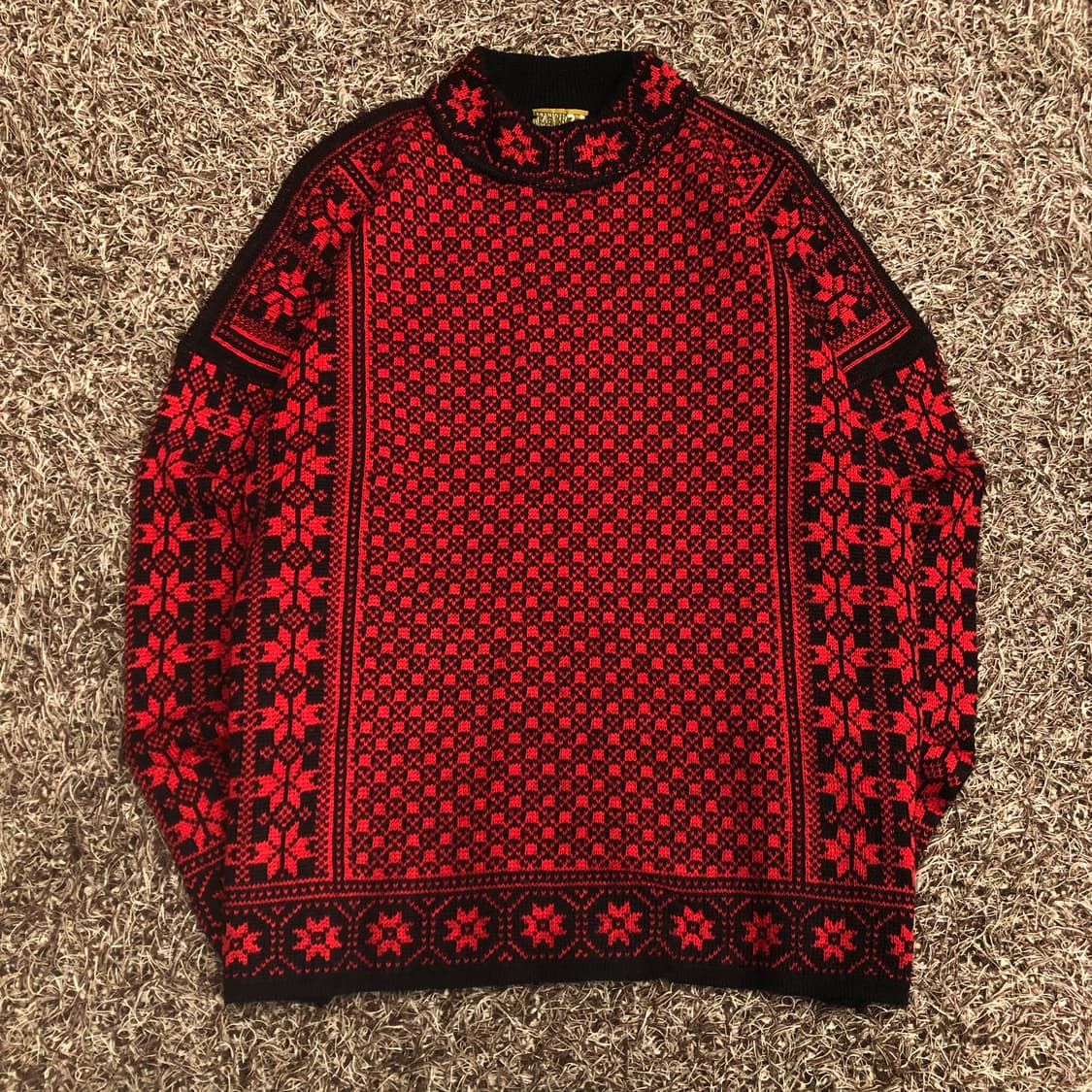 겐조 90s 울 패턴 니트 스웨터 상품이미지1