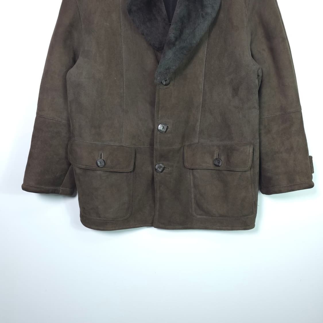 SHA SCHA 양가죽 브라운 무스탕 코트/자켓 L 상품이미지4