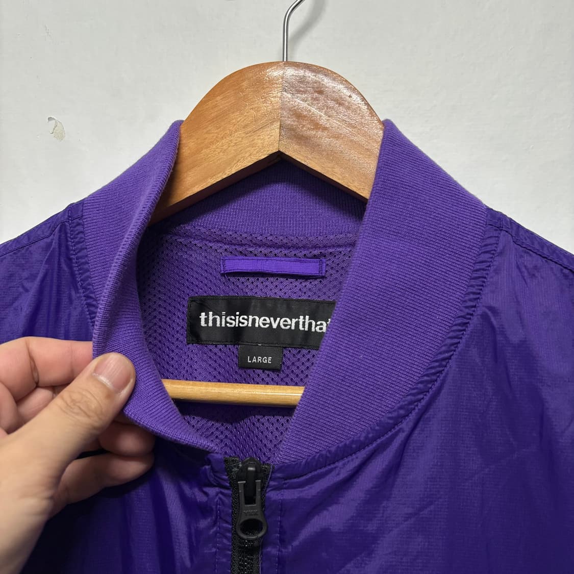 디스이즈네버댓 퍼플 봄버 자켓 상품이미지5