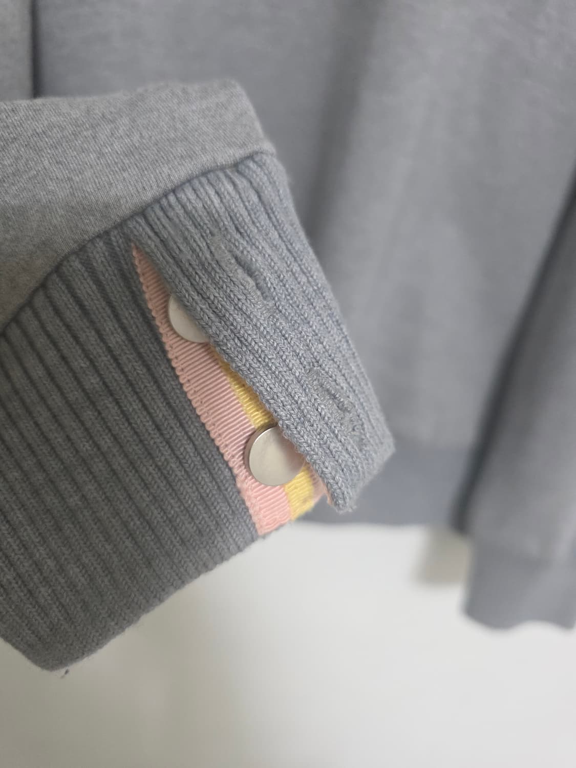 한섬 SYSTEM 시스템 옴므 그레이 니트 맨투맨 100 상품이미지3