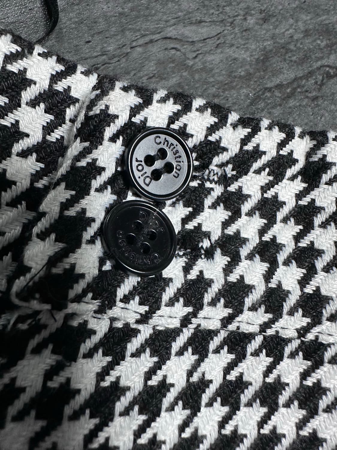 디올 하운드체크 울스커트M 상품이미지3