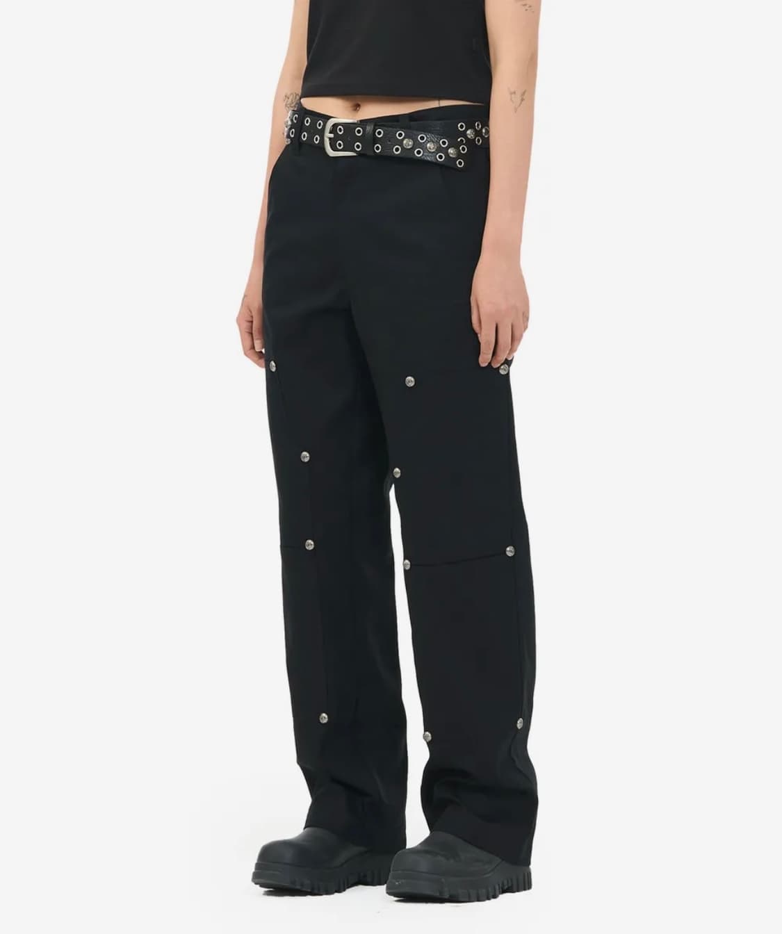 하우스 락 클럽 카펜터 팬츠 블랙 houserockclub 상품이미지2