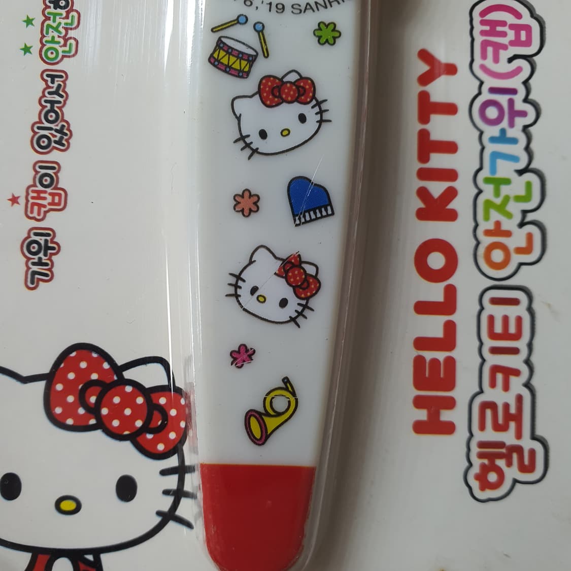 미개봉) 고전 헬로키티 키티 캐릭터 안전가위 산리오 빈티지 고전문구 상품이미지4