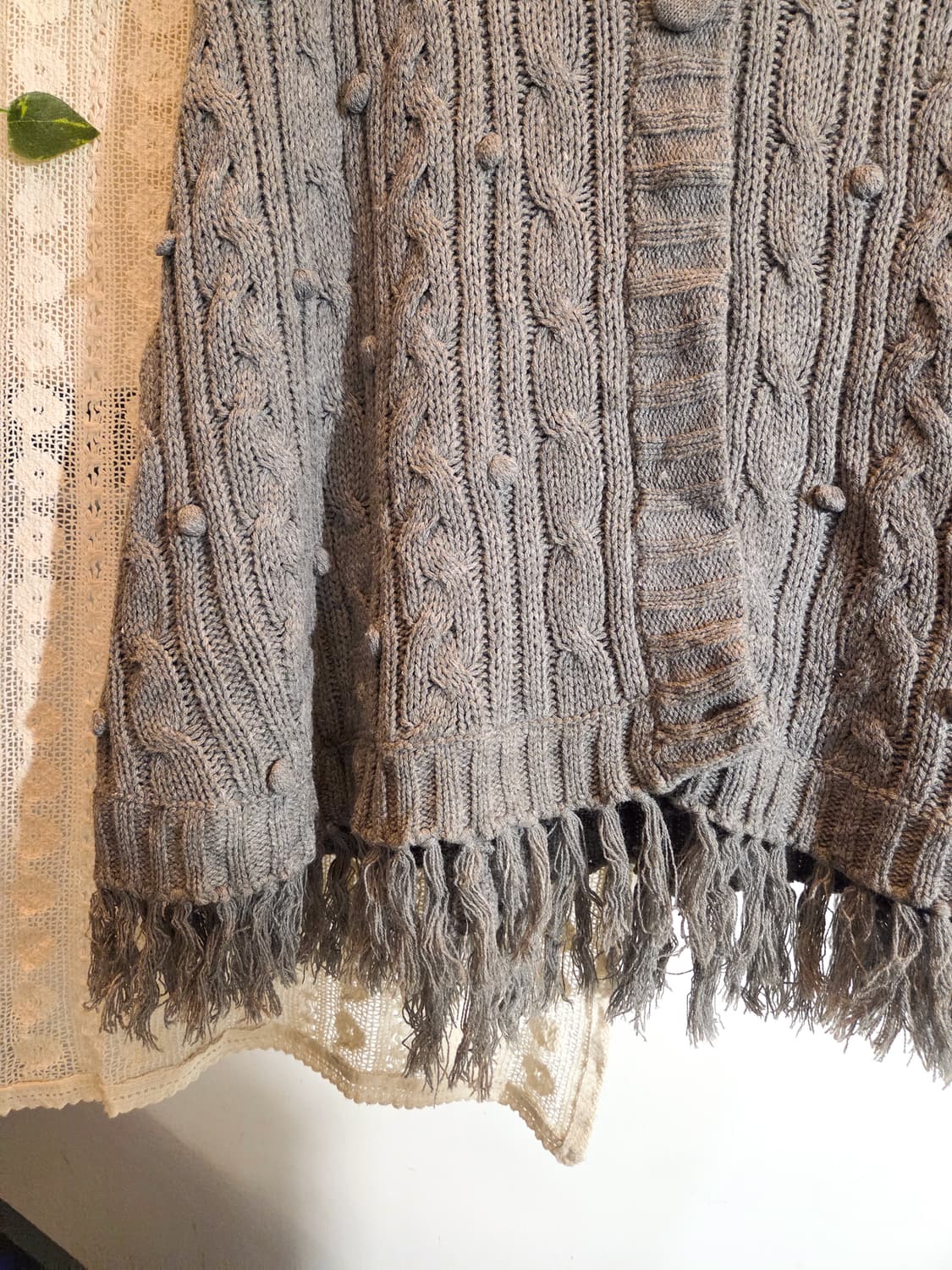 그레이 케이프 가디건 상품이미지3