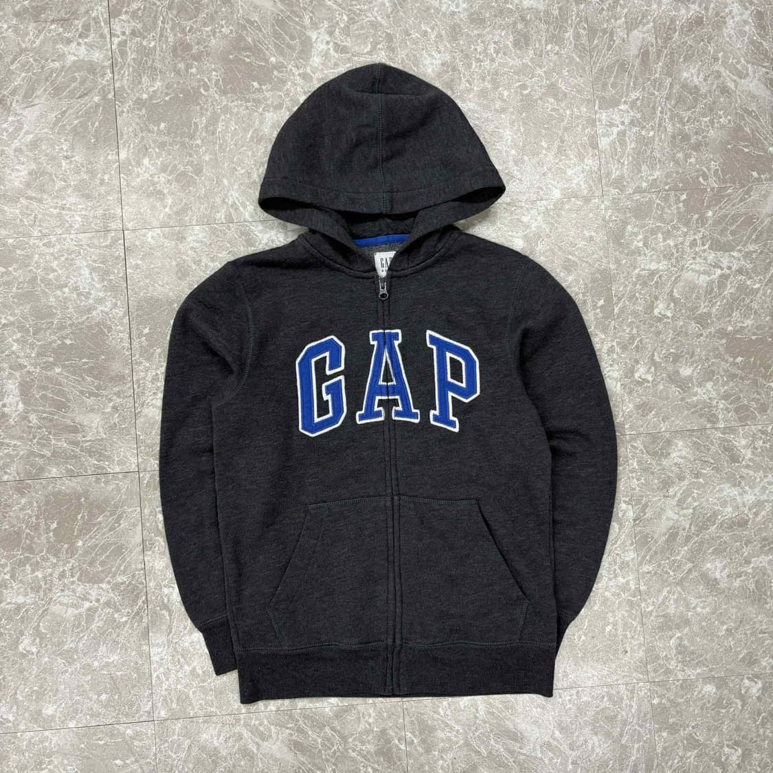 Gap 갭 빅로고 그레이 폭닥 후드집업 져지(L) 상품이미지2